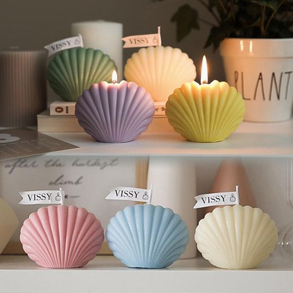 

candles 1pc shell candle paraffin fragrance birthday gifts home decoration pography