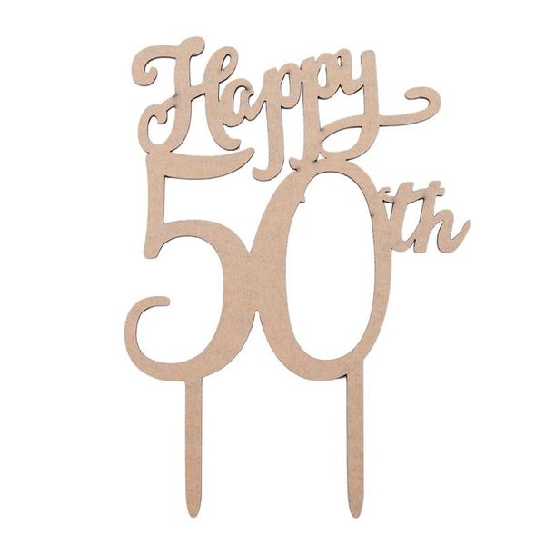 

baking & pastry tools wedding cake inserted card party refinement decoration(happy 50th)