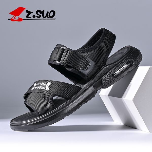 

2021 men's summer designer zousuo beach sandals material breathable non-slip sandale black mesh slipper size 36-45