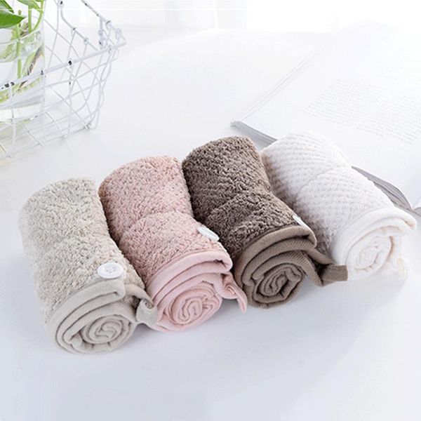 

towel absorbent wrap fabric turban towels soft lady hair shower spa women microfiber loop fast cap hat bathroom dryinger knot head
