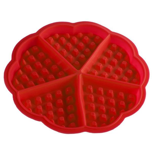 

1pc silicone waffle form diy heart form creative waffle backform muffin bake tools accessories kitchen delivered wholesale
