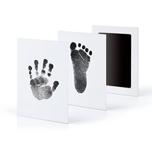 

non-toxic baby handprint footprint imprint kit casting parent-child hand inkpad hand-foot stamp pad infant keepsakes toys 6 colors