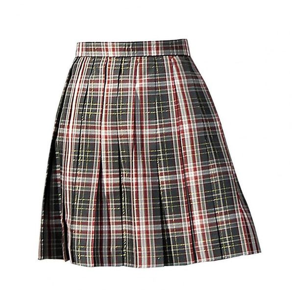 

skirts jk skirt japanese style short polyester women pleated for sports, Black