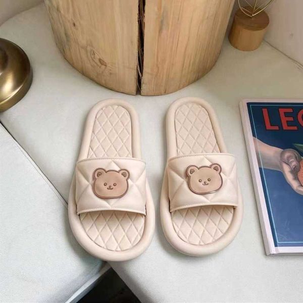 

summer beach home floor slippers women soft sole slide flat casual shoes ladies indoor bathroom anti-slip women shoes 210611, Black