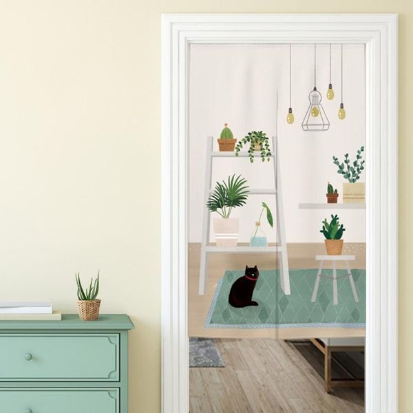 

curtain & drapes japanese style door kitchen partition home cute fortune