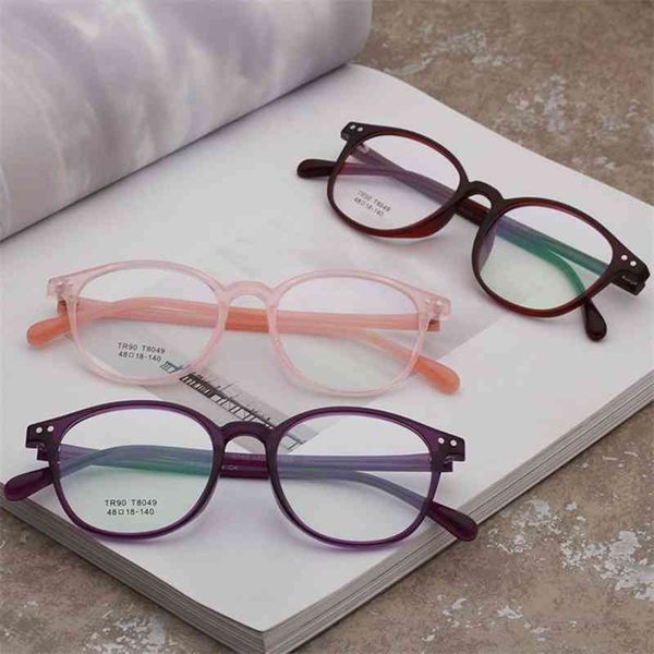 

light tr90 eyeglasses frames clear eye glasses men women accessories fashion spectacles frame eyewear for reading glasses8049olo, Silver