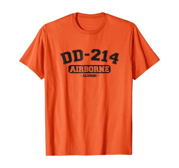 

dd-214 us airborne division alumni vintage t-shirt, White;black