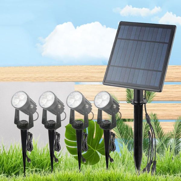 

solar spotlight outdoor waterproof ip65 landscape spot light powered led wall low voltage garden driveway lawn lamp lamps