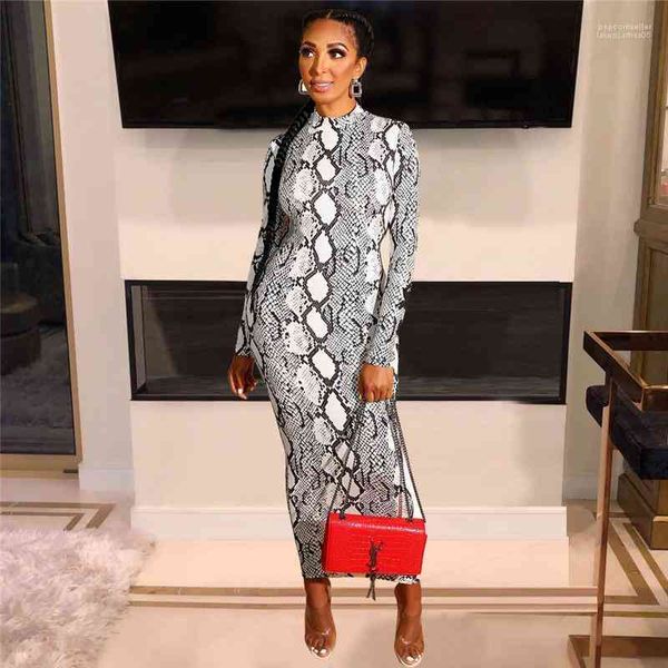 

designer bodycon dress fashion snakeskin pattern printed womens pencil dress zipper deep v neck dress womens, Black;gray
