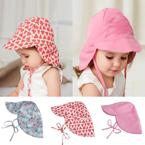 

hair accessories baby anti-uv hat children's sun hatÂ children's bucket hats infant toddler kid boys girls outdoor essential caps, Slivery;white