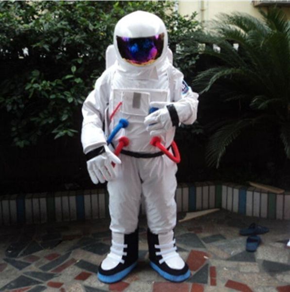 Yüksek Kaliteli Uzay Takım Maskot Kostüm Astronot Maskot Kostüm Sırt Çantası Eldiven ile, Ayakkabı 3L CM