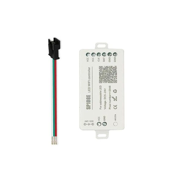 

controllers wifi sp108e rgb controiier for ws2812b ws2813 pixei led strip ws2811 sk9822 apa102 dc5-24v light smart app wireless control