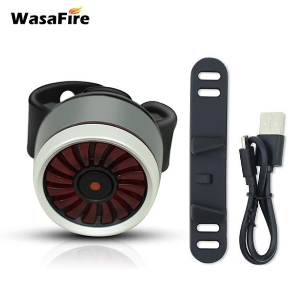 

bike lights wasafire smart 5 modes light bicycle tail usb rechargeable rear lamp safety warning taillight cycling accessory
