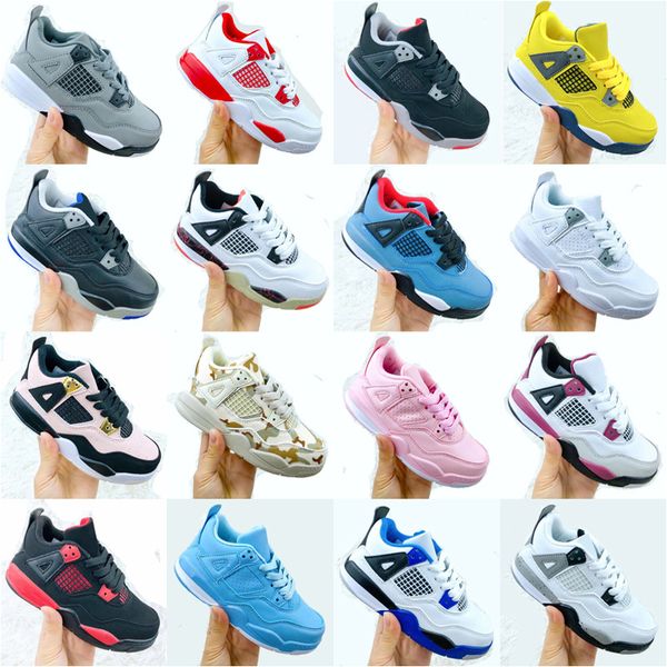 

men women kids shoes ps 4 4s infants sport sneakers fire red bred what the sail university blue royalty pure money basketball shoes mens cha