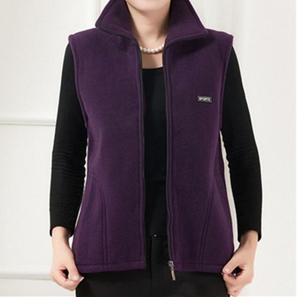 

women's vests fleece women autumn winter korean plus size sleeveless slim jackets ladies fashion casual zipper waistcoat female, Black;white