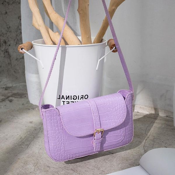 

single fashion baguette bag pattern underarm 2020 foreign trade shoulder crocodile messenger trend htaku