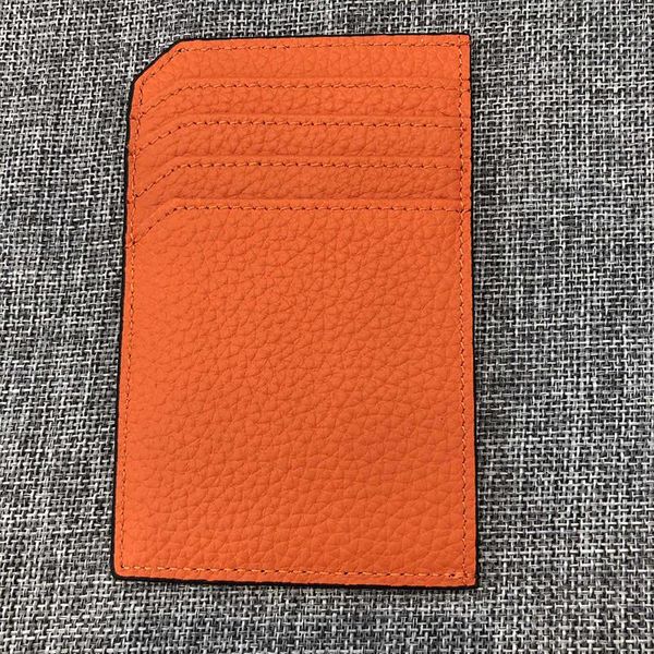 

card holders women's wallet ultra-thin holder exquisite high-end leather compact and simple mini, Brown;gray