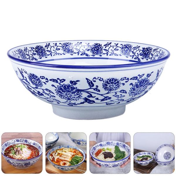 

bowls 1pc retro household ceramic noodle bowl soup practical