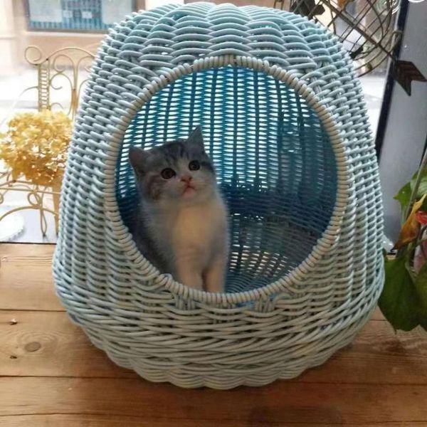 

cat beds & furniture all season cat's nest closed house originality rattan pet supplies bed ventilation health and comfort