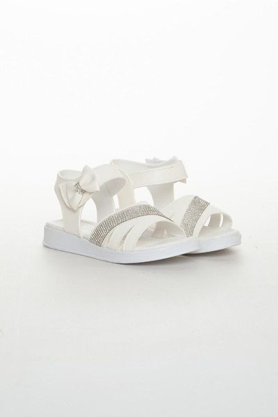 

sandals female child white bow, Black