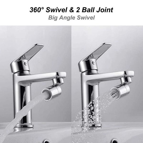 

kitchen sink aerator abs/copper big angle swivel faucet 2 function accessories tip filter foamer aerators faucets