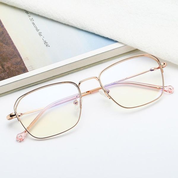 

fashion sunglasses frames square glasses frame men alloy ultralight 2021 eye women myopia optical eyeglasses male computer eyewear 606, Black