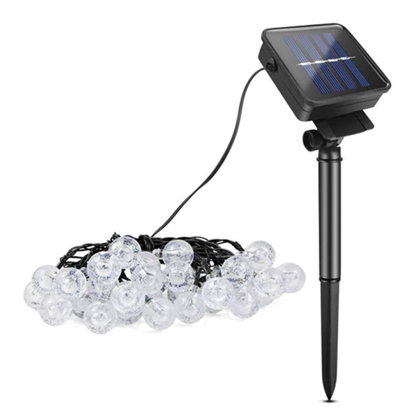 

up to 50 leds crystal ball led solar lamp power led-string fairy lights solar-garlands garden christmas decor for outdoor