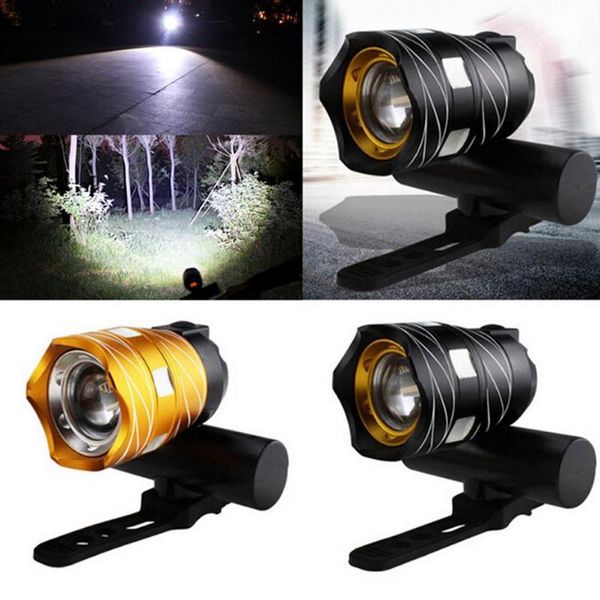 

bicycle light bike front lamp outdoor zoomable torch headlight usb rechargeable built-in battery 3000mah 3.7v lights
