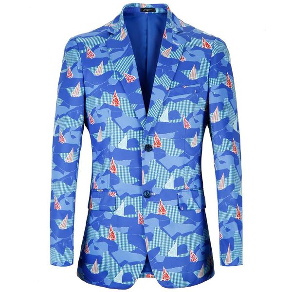 

big size 38r-48r casual printing blazer men 2021 design beach mens blazers summer events stage costumes terno masculino men's suits, White;black