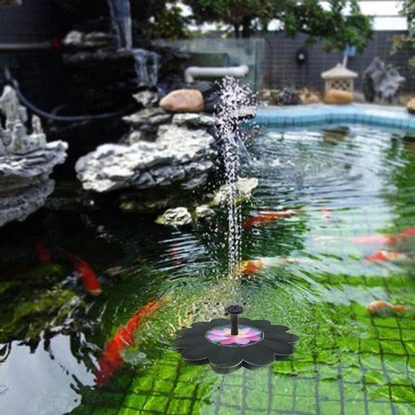 

solar floating fountain water pool pond pump 3 sprinkler heads bird bath patio landscape garden decor decorations