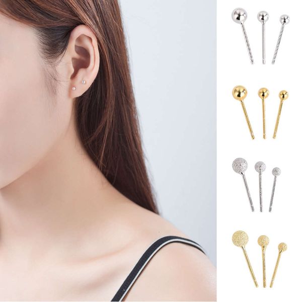 

bead earrings fashion sand bean female simple earbone nails