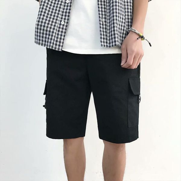 

Solid Color Work Shorts Women Pant Male Cool Camouflage Summer Casual Wear Comfortable Men, Black