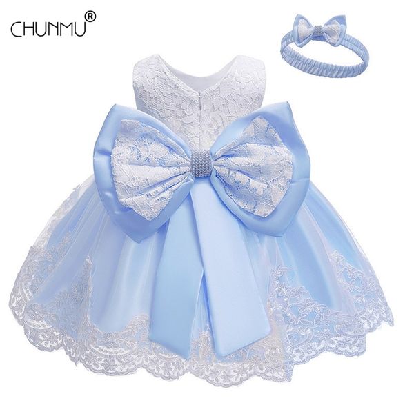 

flower girl dresses for party wedding baby girls 1st years birthday outfit cotton linging children first communion 210508, Red;yellow