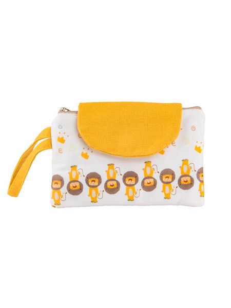

purse qudai lovely pattern coin bag handbag change wallet hasp design zipper pouch children girl card usb cable key, White
