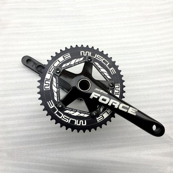 

bike heels & chainwheels track crankset fixie parts single speed bicycle crank fixed gear 48t 170mm bcd144 alumniun alloy with hollowte