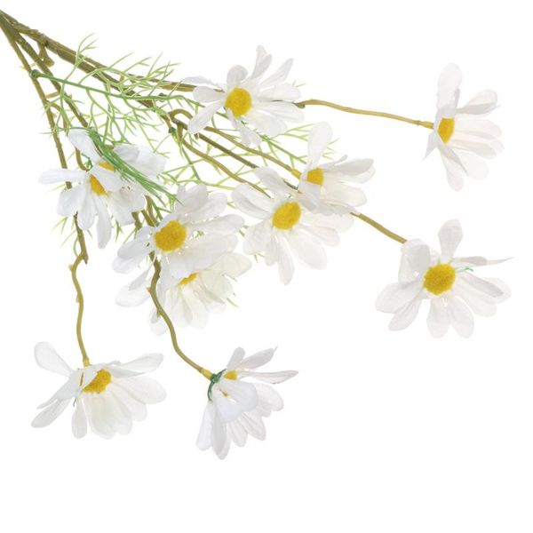 

heads/branch silk dasiy artificial flowers fake daisy diy garland wedding home floral decoration decorative & wreaths