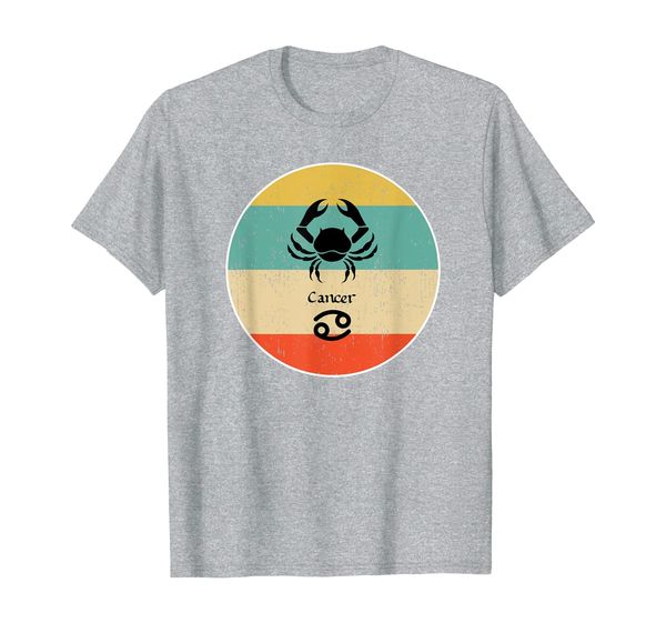 

cancer zodiac retro gift t-shirt, White;black
