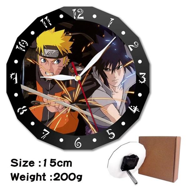 

wall clocks narutos peripheral student alarm clock desk two-dimensional cartoon anime