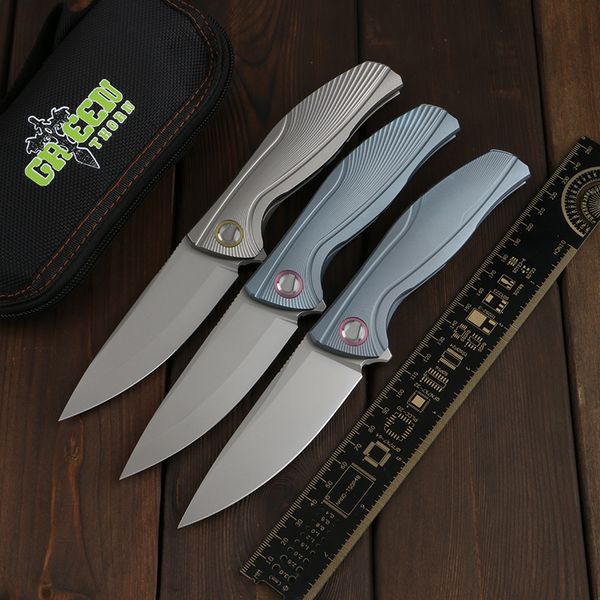 Green Thorn F7 Flipper складной нож подшипник нож M390 Blade TC4 титановая ручка Открытый кемпинг охотничий карманный фруктовый нож EDC инструмент