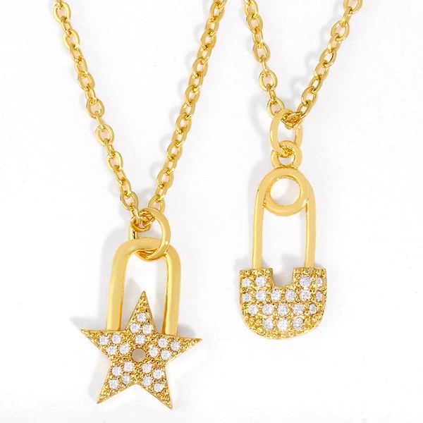 

pendant necklaces paved padlock for women gold filled lock necklace crystal cz cubic zirconia wholesale jewelry gifts nkeq91, Silver