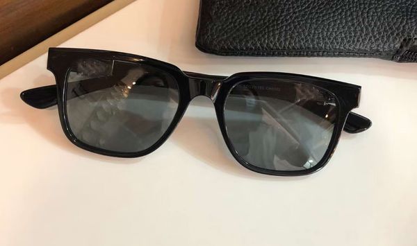 

silver black grey square sunglasses 52mm shades sonnenbrille occhiali da sole men sun glasses wth box, White;black