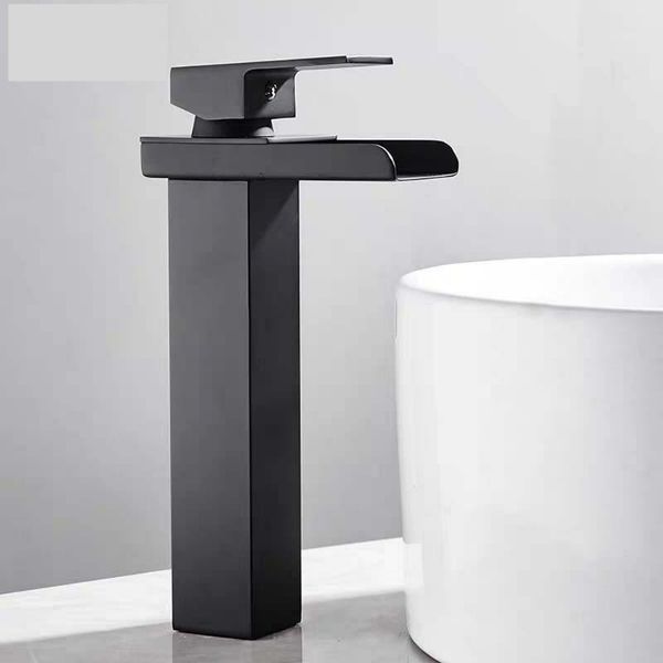 

bathroom basin faucet deck mount waterfall bathroom faucet vanity vessel sinks mixer tap single handle cold and water tap
