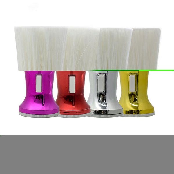 

hair brushes professional cutting neck face duster barber clean hairbrush salon stylist hairdressing tools accessories, Silver