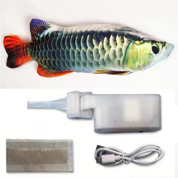 

cat toys 30cm electronic pet toy electric usb charging simulation fish for dog chewing playing biting supplies dropship