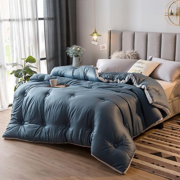 

super king sizes comforter 4d luxury home el down duvet very warm winter thick blanket/silk quilt soft comforters & sets