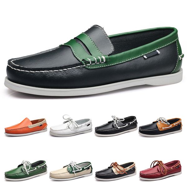 

seventeen mens casual shoes leather british style black white brown green yellow red fashion outdoor comfortable breathable