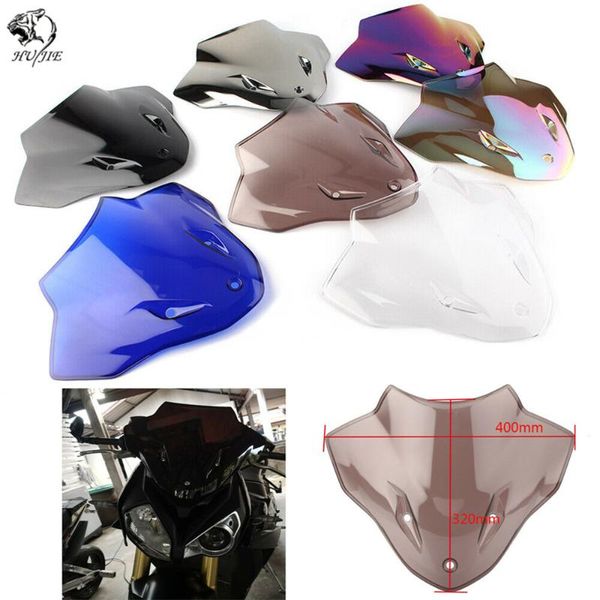 

motorcycle windshield black motorbike for s1000r s 1000r 1000 r 2014-2021 double bubble windscreen wind deflectors air flow