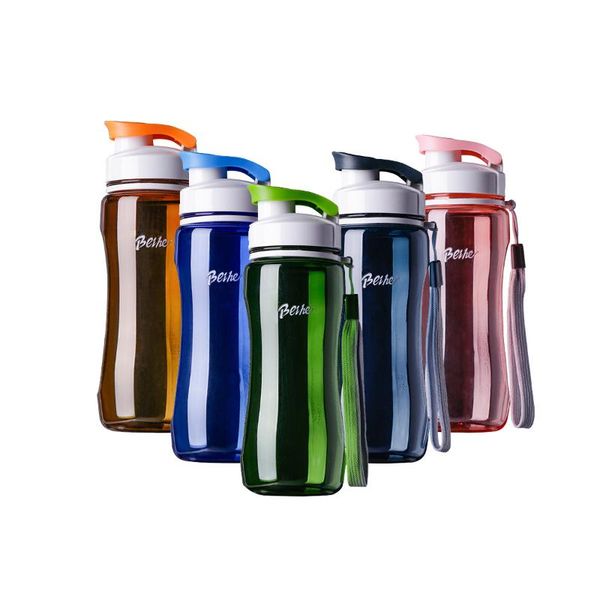 

water bottles 560ml sports bottle portable leak proof for travel space bike hiking outdoor plastic drinkware