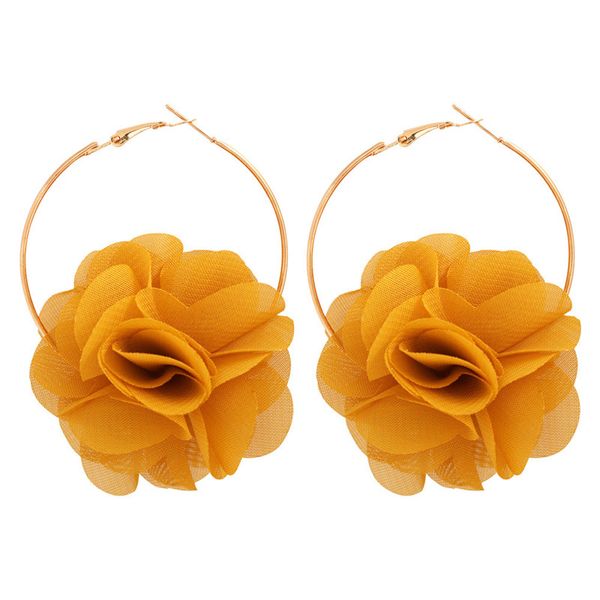 

flowers charm earrings women's earring jewelry ear ring in 4 colors e6428, Golden