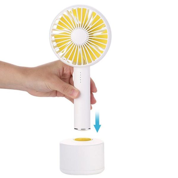 

electric fans rechargeable hand-held fan 120 degree shaking head large capacity 5 speed adjustable mute desktop